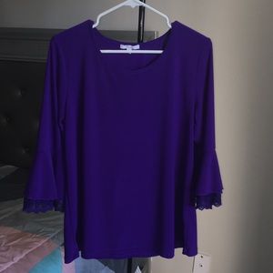 89th+Madison lace bell sleeves blouse